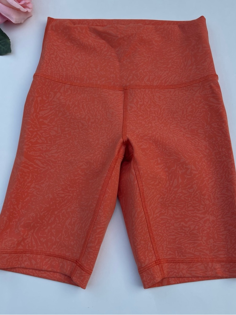 Lululemon Wunder Train High Rise Short size 4 Crunch Warm Coral color